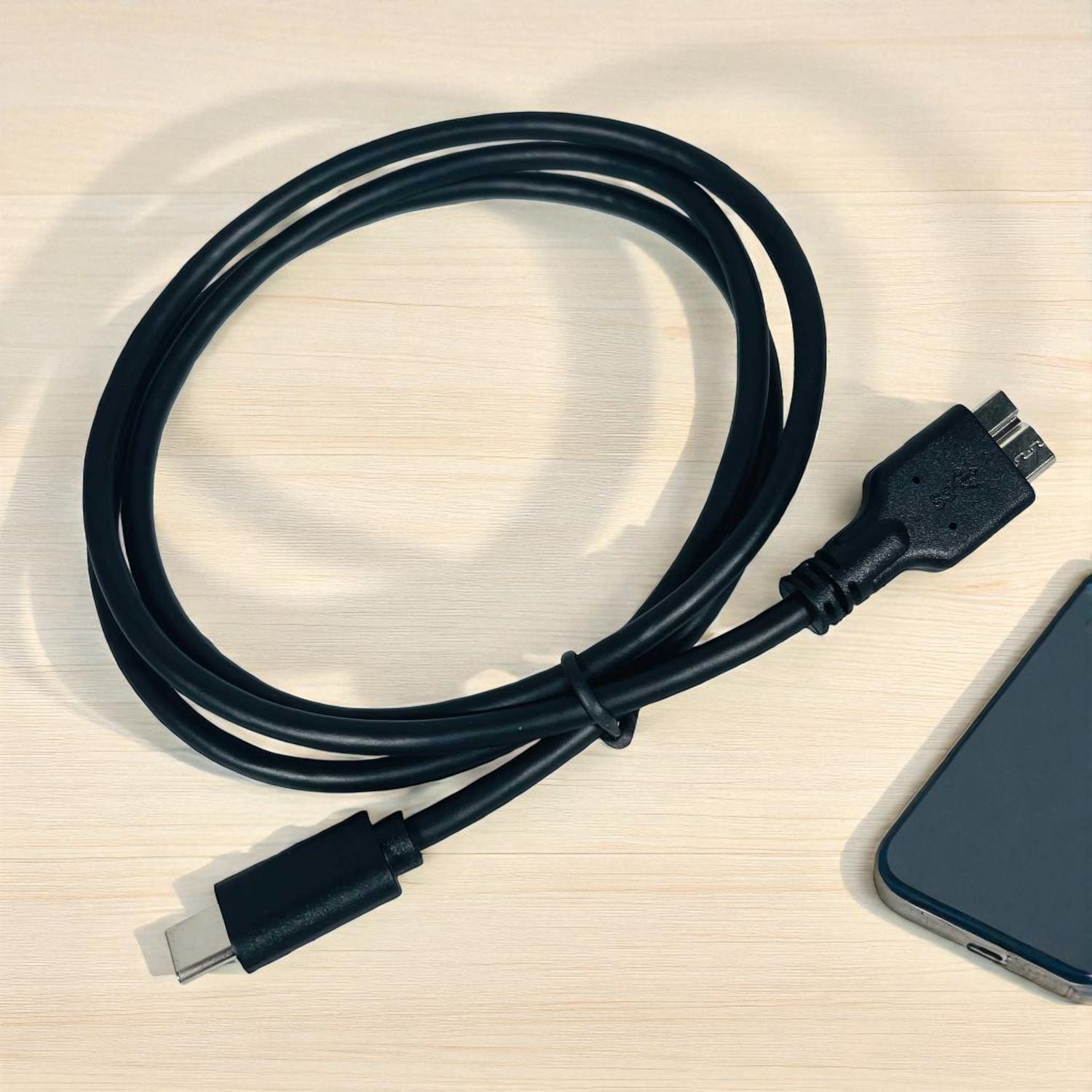 Gambar produk ROBOTSKY Kabel USB Type C to USB 3.0 Micro B HDD Data Cable 1M - SGC10