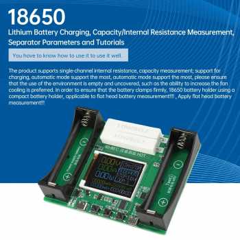 DIYMORE Tester Baterai 18650 LCD Display Single Channel Type C 5V - DIY-100 Gambar produk DIYMORE Tester Baterai 18650 LCD Display Single Channel Type C 5V - DIY-100