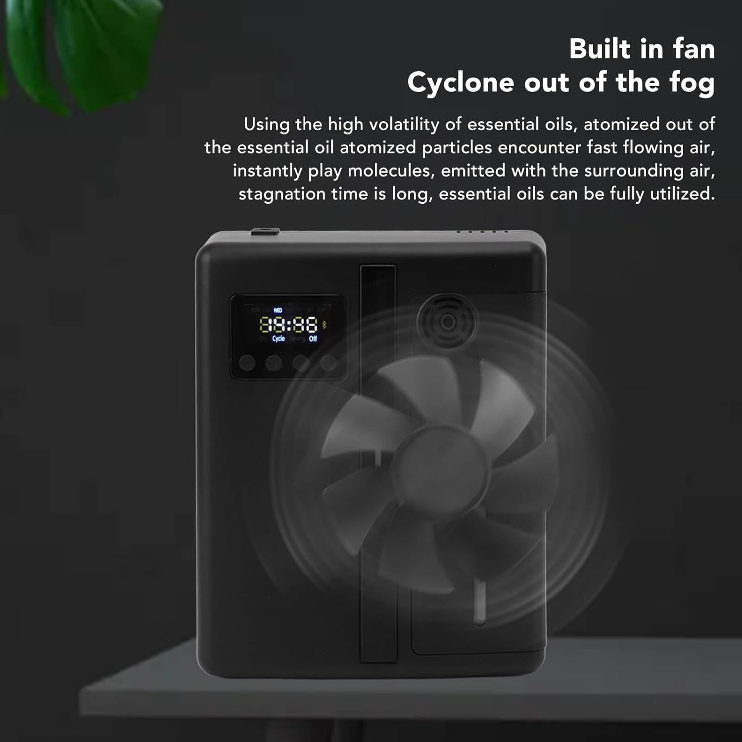 Gambar produk KUFOO Diffuser Essential Oil Aromatherapy Bluetooth LCD Display 200ml - KF-200