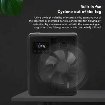 Gambar produk KUFOO Diffuser Essential Oil Aromatherapy Bluetooth LCD Display 200ml - KF-200