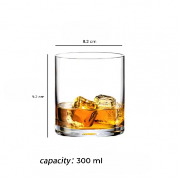 Gambar produk YWDL Gelas Kaca Anggur Wine Whiskey Cocktail Glass Aesthetic 300ml - YW35