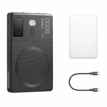Gambar produk Godox Lampu Fill Light Smartphone Magnetic Power Bank RGBW 4900mAh - MA5R