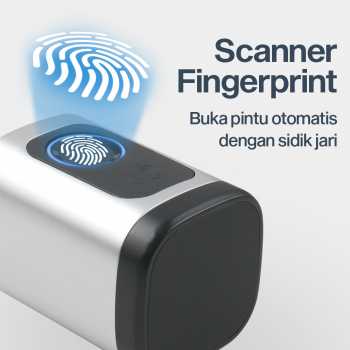 Gambar produk Juheenda Smart Door Lock Fingerprint Bluetooth Card Alarm Tuya Smart - S1