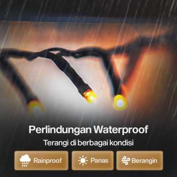 Gambar produk Leclstar Lampu Hias String Lights Dekorasi Taman Solar 12M 100LED - S-04