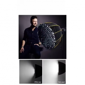 SHUNYI Softbox Octagonal Reflector Honeycomb Photography Bowens Mount 120cm - SH25 Gambar produk SHUNYI Softbox Octagonal Reflector Honeycomb Photography Bowens Mount 120cm - SH25