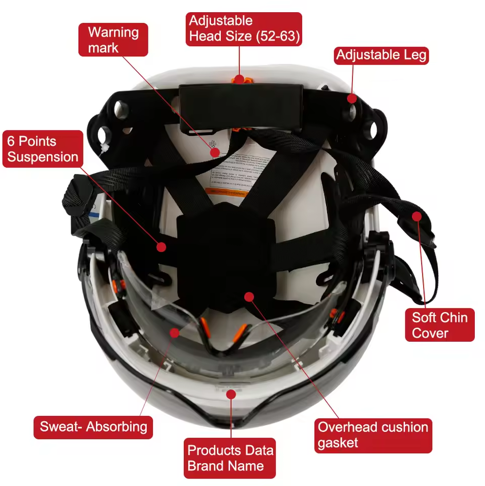 Aolamegs Helm Proyek Konstruksi K3 Safety Protection Double Visor - SF06 Gambar produk Aolamegs Helm Proyek Konstruksi K3 Safety Protection Double Visor - SF06