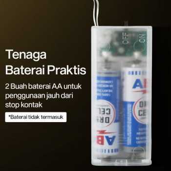 Gambar produk Lampu Hias String Lights Snowflake Christmas Decoration Battery 20 LED - HH-002