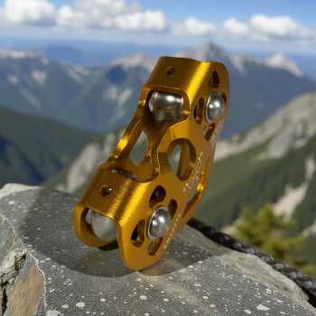 Gambar produk TaffSPORT Double Pulley Tandem Zipline Smooth Surface Aluminium 30kN - ZWA006