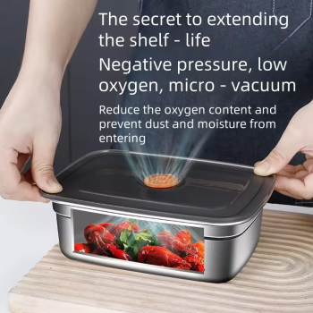 TaffHOME Kotak Makan Anti Tumpah Lunch Bento Box Stainless Steel 410 - KT274