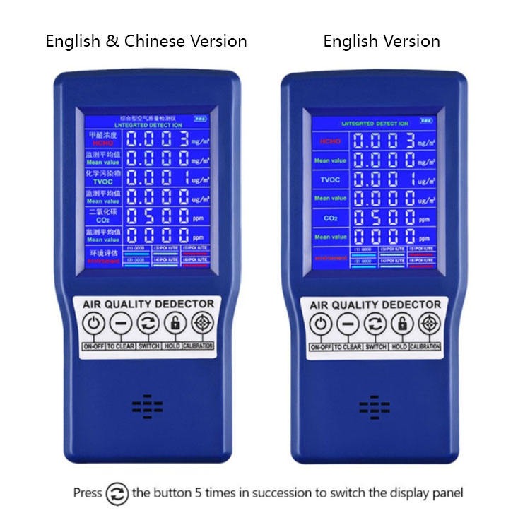 KKMOON Alat Detector CO2 Sensor Gas Analyzer TVOC HCHO AQI - JSM-131 SC Gambar produk KKMOON Alat Detector CO2 Sensor Gas Analyzer TVOC HCHO AQI - JSM-131 SC
