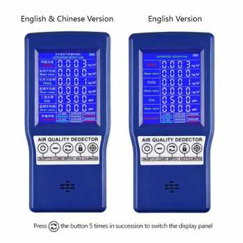 Gambar produk KKMOON Alat Detector CO2 Sensor Gas Analyzer TVOC HCHO AQI - JSM-131 SC