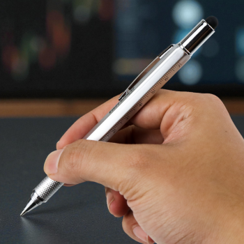 Gambar produk Taffware Pena Multifungsi Plastik Stylus Penggaris Waterpass Obeng - 9625