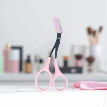 Gambar produk Xiumei Gunting Cukur Alis Mata Eyebrow Trimmer Scissor Comb - XIU1
