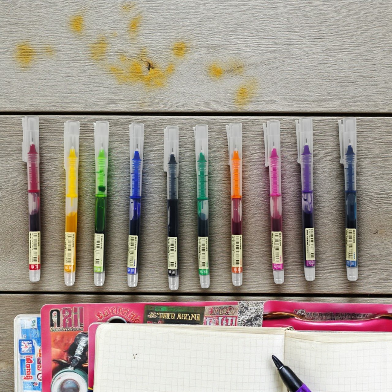 Gambar produk Xuanxuan Pulpen Bolpen Warna Warni Color Ballpoint Gel Pen 0.5mm 10PCS - XX633