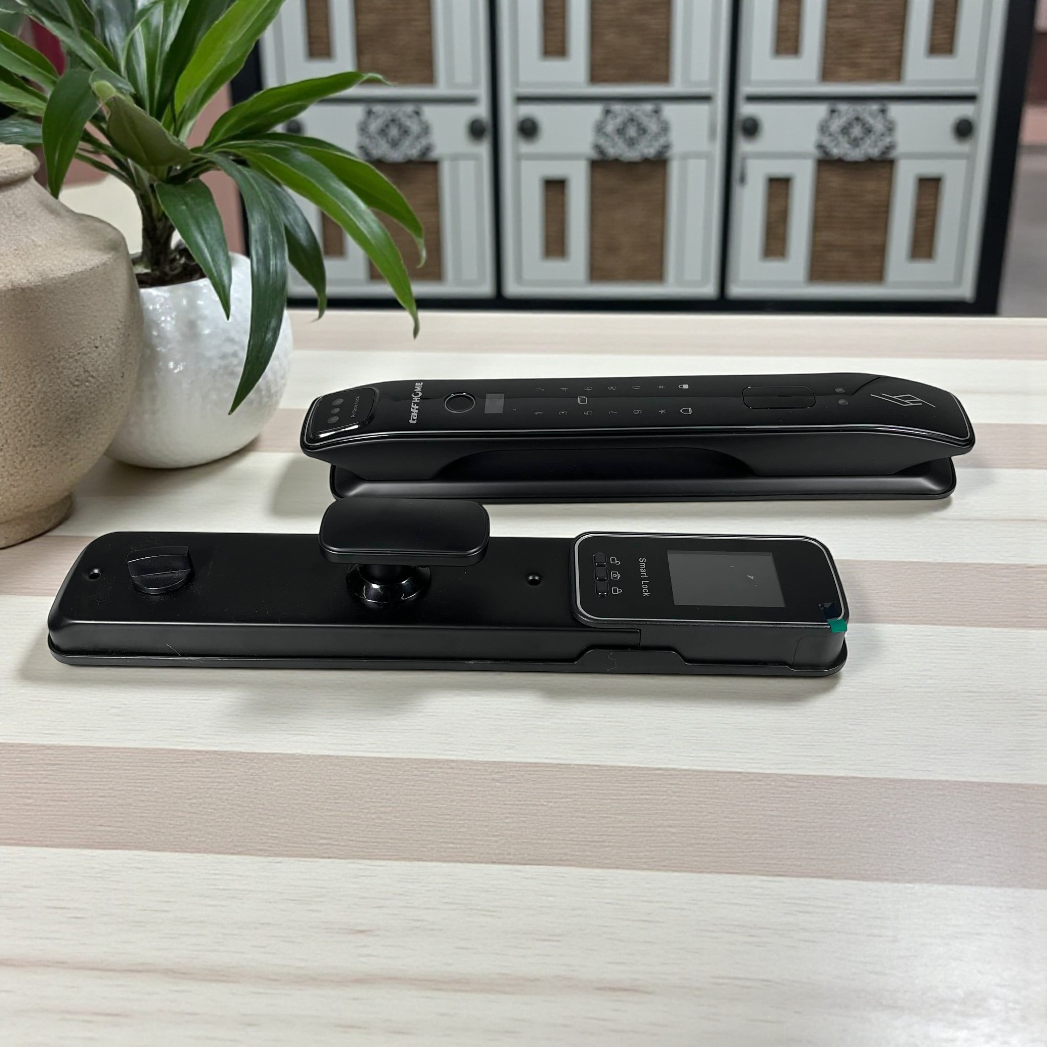 Gambar produk TaffHOME Smart Door Lock Fingerprint Face Recognition Password Tuya - 5S