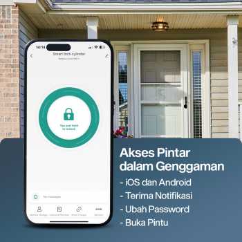 Gambar produk Juheenda Smart Door Lock Fingerprint Bluetooth Card Alarm Tuya Smart - S1