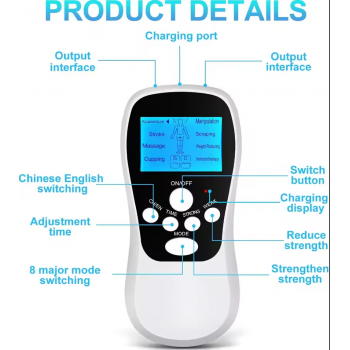 Gambar produk TENS Alat Pijat Elektrik Mini Electrolade Massage Pads with 4 Patches - SC-659