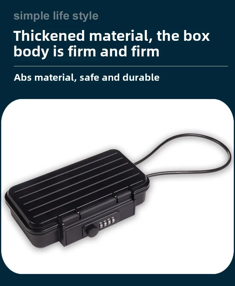 Gambar produk MOOL Kotak Brankas Travel Safe Box Password Lock 4 Digit 24x15x6cm - G13-5