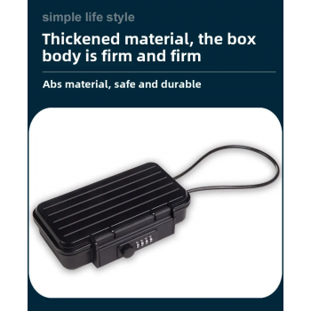 Gambar produk MOOL Kotak Brankas Travel Safe Box Password Lock 4 Digit 24x15x6cm - G13-5