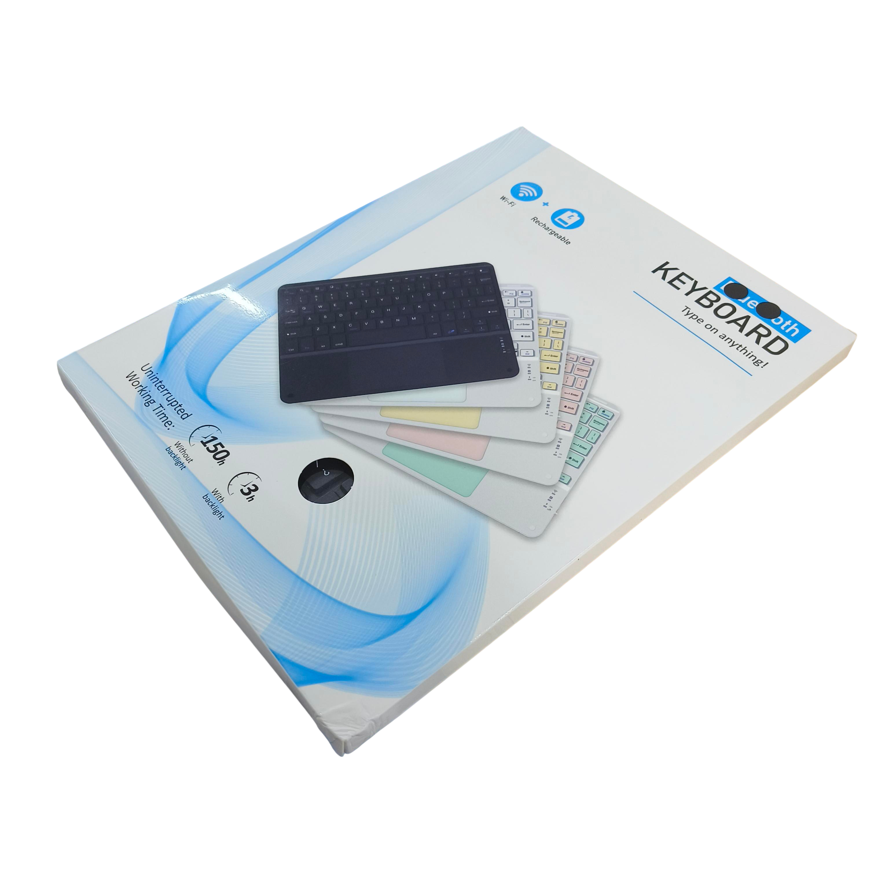 Windyoung Keyboard Wireless Mini Bluetooth Android iOS Rechargeable - WD21 Gambar produk Windyoung Keyboard Wireless Mini Bluetooth Android iOS Rechargeable - WD21