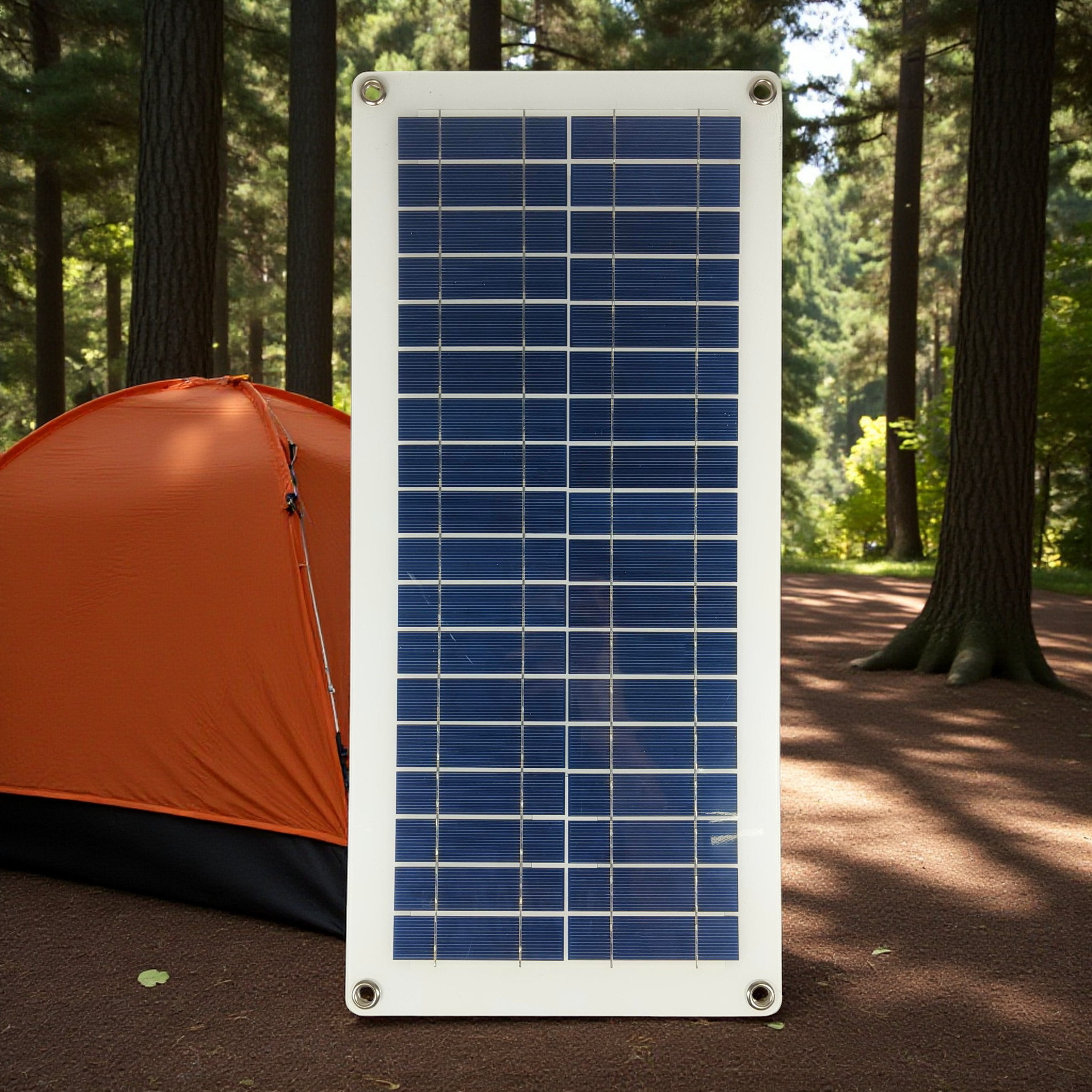 Gambar produk SOLA Solar Panel Polycrystalline Modul DIY 2 USB Port 18V 10W - SL18V