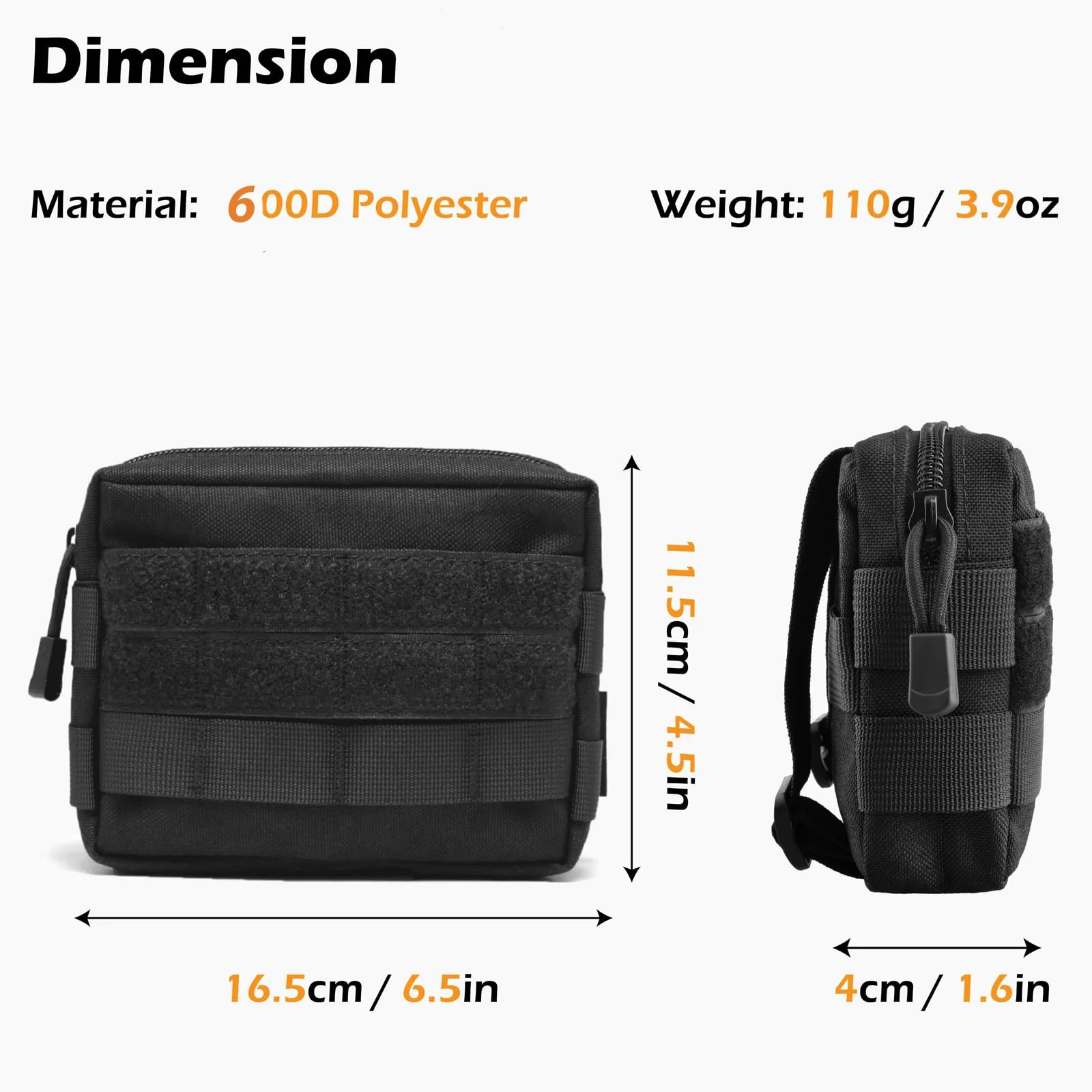Gambar produk GAIZYU Tas EDC Pouch Tactical Toolkit Outdoor Waist Bag Oxford 600D - GZ-600