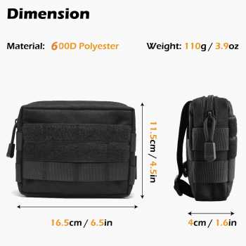 Gambar produk GAIZYU Tas EDC Pouch Tactical Toolkit Outdoor Waist Bag Oxford 600D - GZ-600