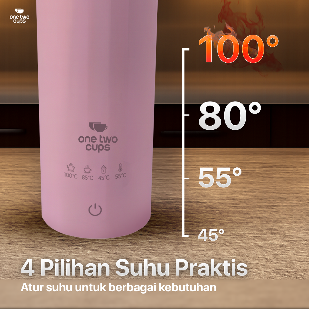 One Two Cups Botol Minum Termos Elektrik Thermal 475ml 300W - HC-302 Gambar produk One Two Cups Botol Minum Termos Elektrik Thermal 475ml 300W - HC-302