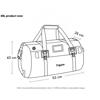 Gambar produk CHINK Tas Motor Touring Back Seat Tail Pannier Bag Waterproof PVC 40L - CH03