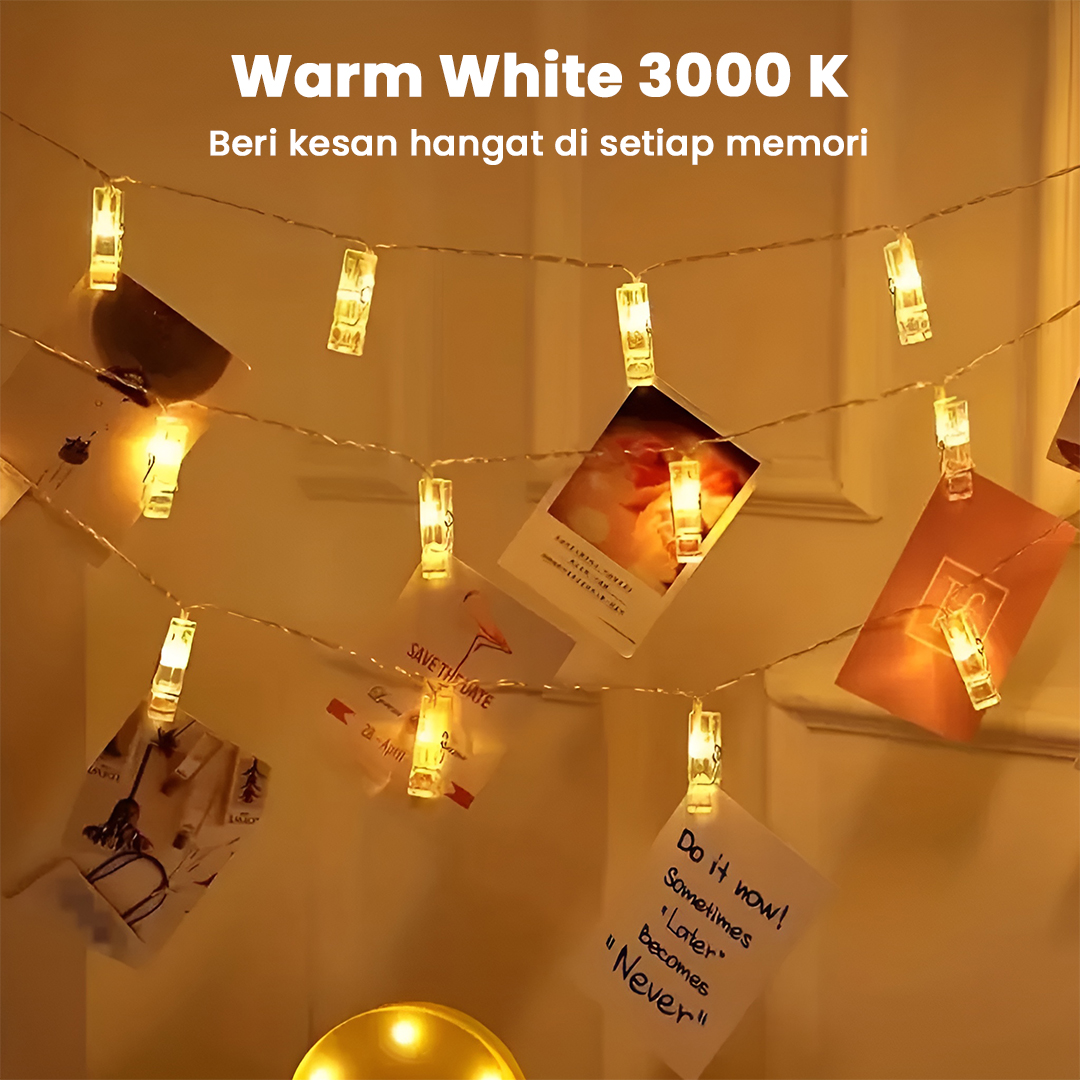 Gambar produk ANBLUB Lampu Hias Tumblr String Lights Clip Waterproof 20 LED 2M - 0606