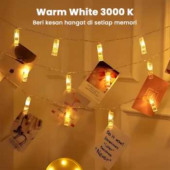 Gambar produk ANBLUB Lampu Hias Tumblr String Lights Clip Waterproof 20 LED 2M - 0606