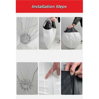 BSIDE Softbox Parabolik Lentera Reflector Lighting Bowens Mount 65cm - BS06 Gambar produk BSIDE Softbox Parabolik Lentera Reflector Lighting Bowens Mount 65cm - BS06