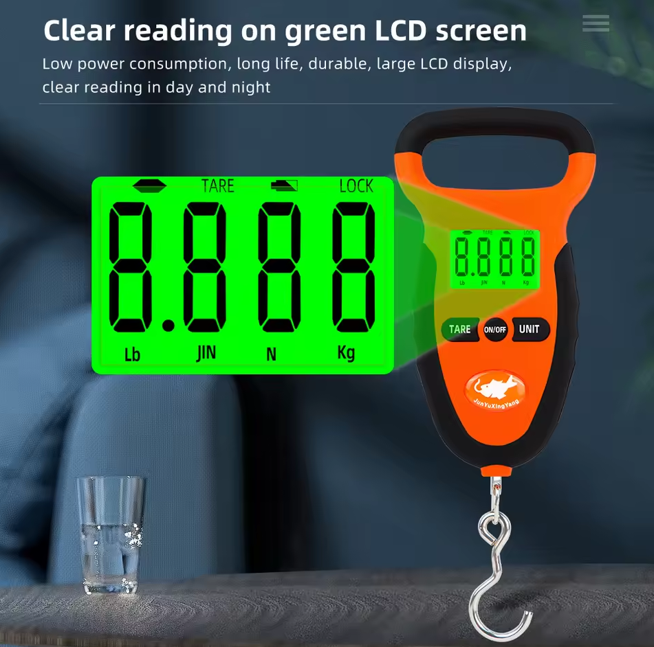 Gambar produk JUANJUAN Timbangan Koper Digital 50 kg Portable Hook Scale Pocket - LS03