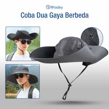 Gambar produk Rhodey Topi Rimba Outdoor Anti UV Boonie Hat Polyester - B60