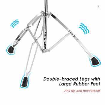 Gambar produk TaffSTUDIO Drum Cymbal Stand Heavy Duty Adjustable Double Braced - FM-CST