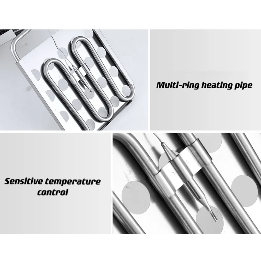 RUITAI Mesin Penanak Nasi Steamer Rice Cart 8 Tray 120 People 220V 9kW - RT-120 Gambar produk RUITAI Mesin Penanak Nasi Steamer Rice Cart 8 Tray 120 People 220V 9kW - RT-120