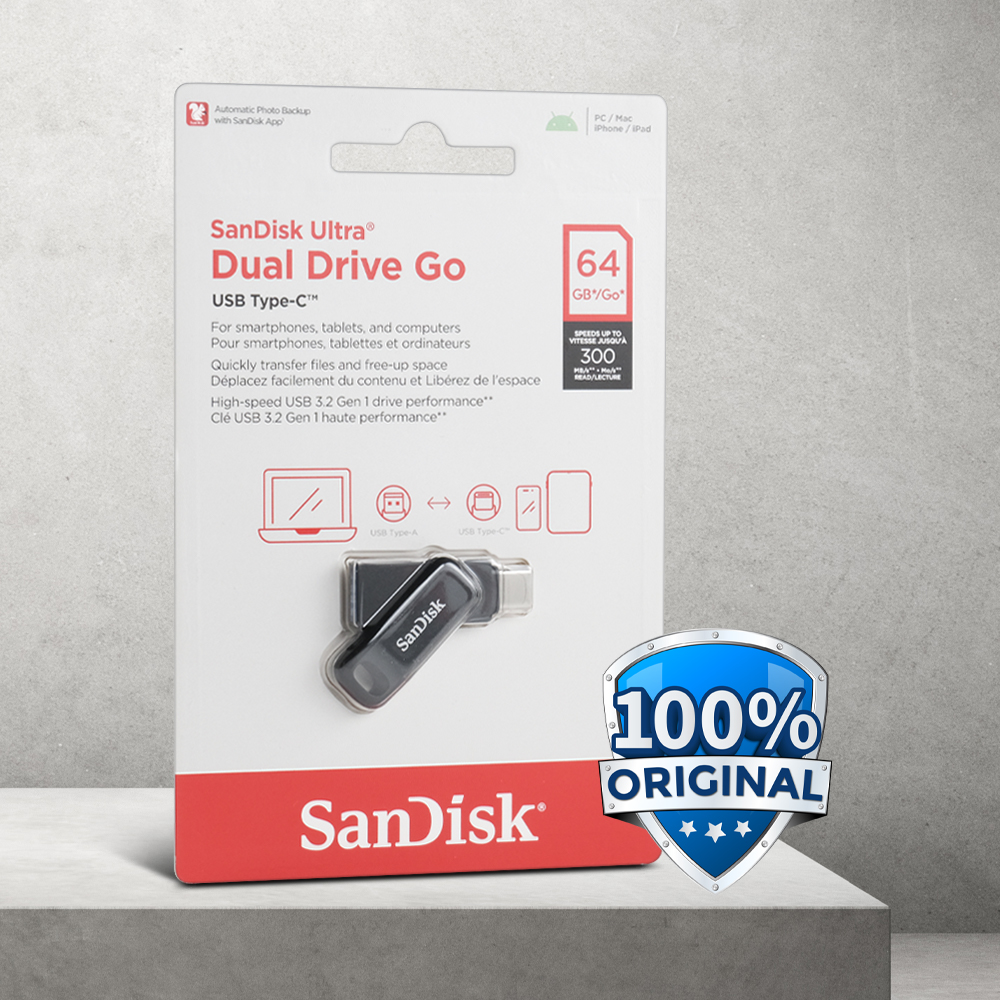 Gambar produk SanDisk Ultra Dual Drive Go USB Type C 64GB - SDDDC3
