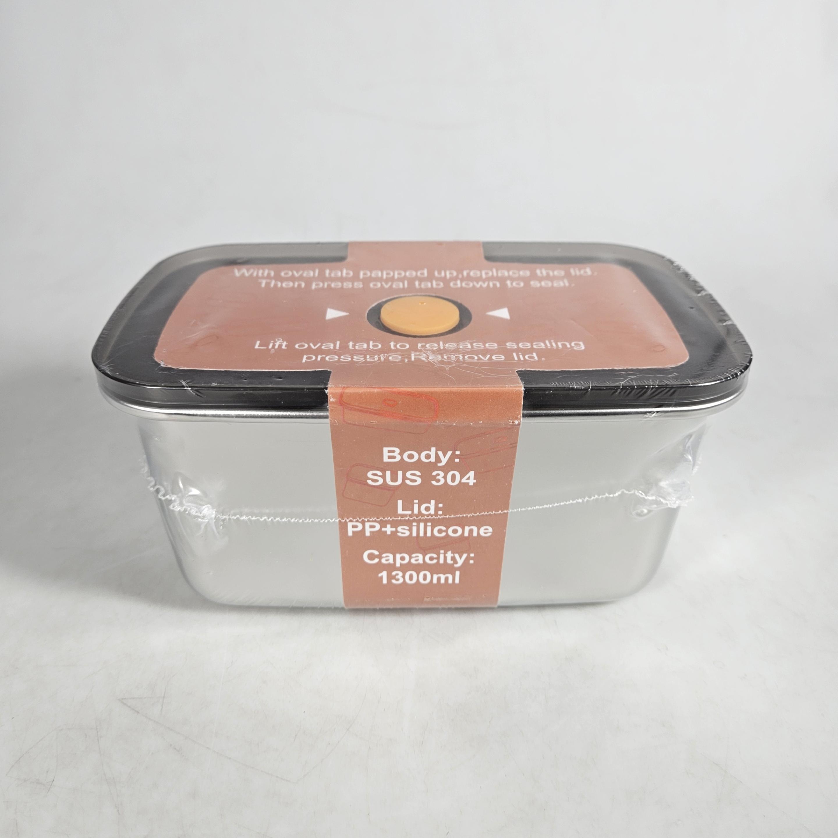 Gambar produk TaffHOME Kotak Makan Lunch Box Multifunction Stainless Steel 304 1300ml - AC-21