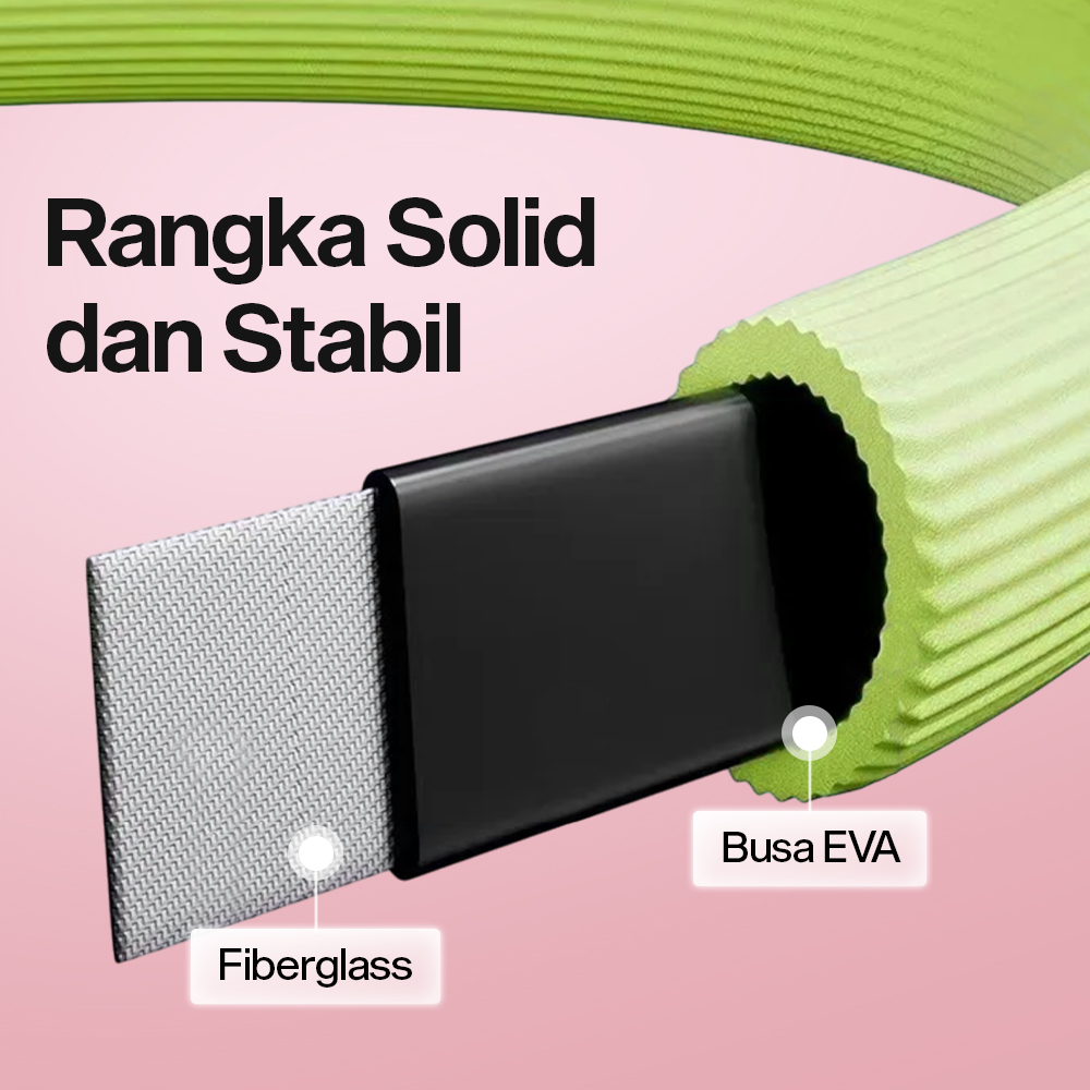 YIWU Magic Ring Resistance Pilates Circle Yoga Fitness 36cm - YW219 Gambar produk YIWU Magic Ring Resistance Pilates Circle Yoga Fitness 36cm - YW219