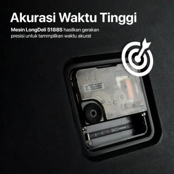 Gambar produk TaffHOME Jam Dinding Quartz Luminous Glow in The Dark Large Font 30cm - INU6