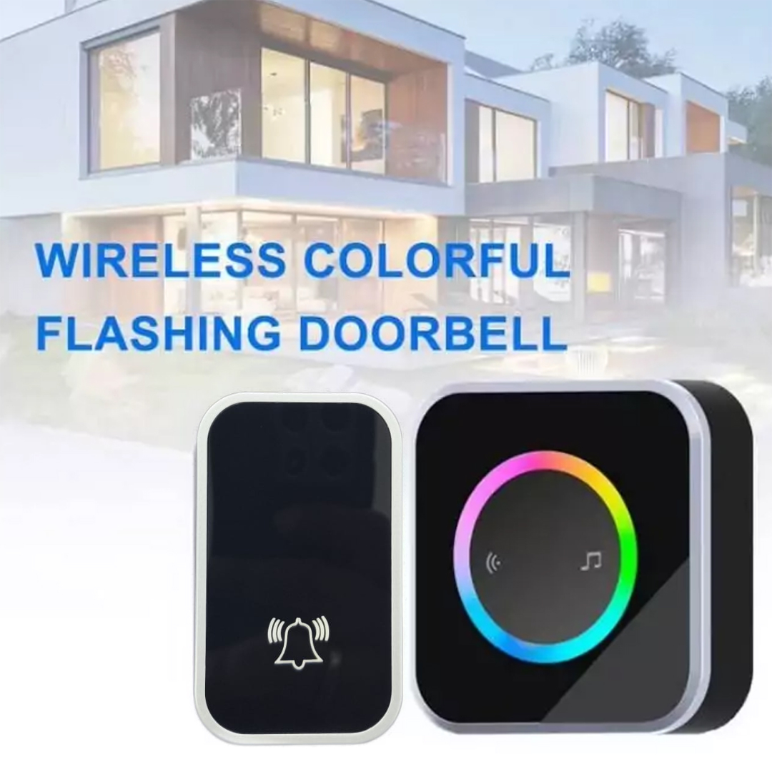 Zheyi Bel Pintu Wireless Door Bell Waterproof RGB EU Plug 59 Chimes - D88 Gambar produk Zheyi Bel Pintu Wireless Door Bell Waterproof RGB EU Plug 59 Chimes - D88