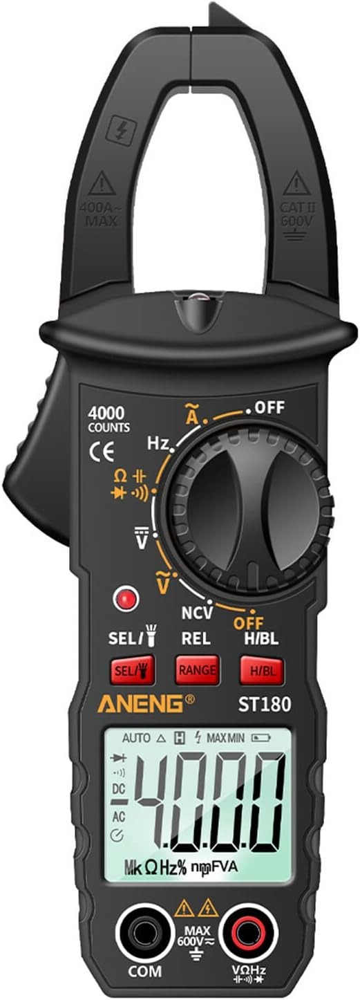 Gambar produk ANENG Digital Multimeter Tang Ampere Voltage NCV Tester Clamp - ST180