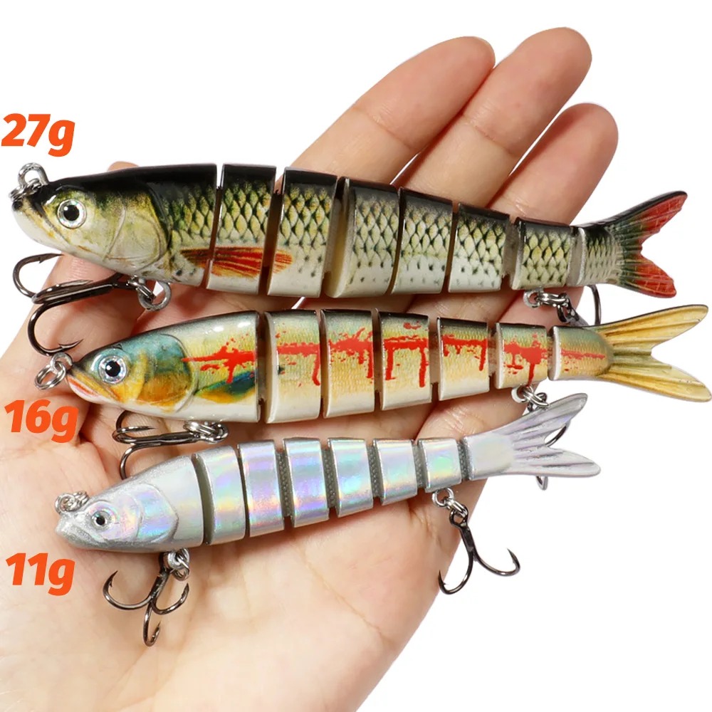 Gambar produk GOBAIT Umpan Pancing Ikan Lifelike Fish Bait Lure 8 Section 13.5cm 27g - GB-13