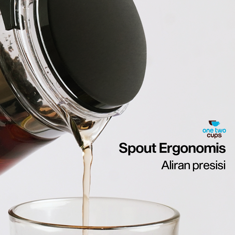 Gambar produk One Two Cups Teko Teh Kaca Saringan Tahan Panas Infuser Teapot 874ml - TP-757