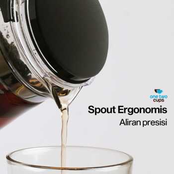 Gambar produk One Two Cups Teko Teh Kaca Saringan Tahan Panas Infuser Teapot 874ml - TP-757