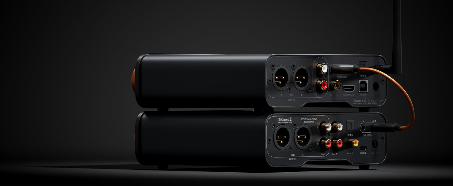 Gambar produk Fosi Audio Balance Amplifier DAC Preamp Dual Channel 12V LCD Display - ZH3