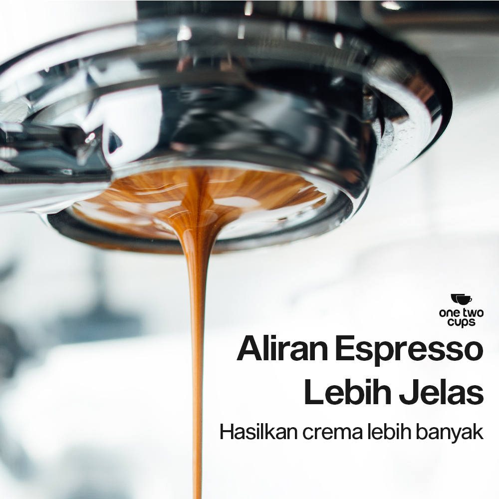 Gambar produk One Two Cups Bottomless Naked Portafilter Stainless Steel Expobar 58mm - RJ8