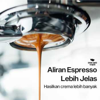 Gambar produk One Two Cups Bottomless Naked Portafilter Stainless Steel Expobar 58mm - RJ8