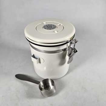 Gambar produk One Two Cups Toples Stainless Biji Kopi Rekam Tanggal Storage Jar 1.5L - MSS19