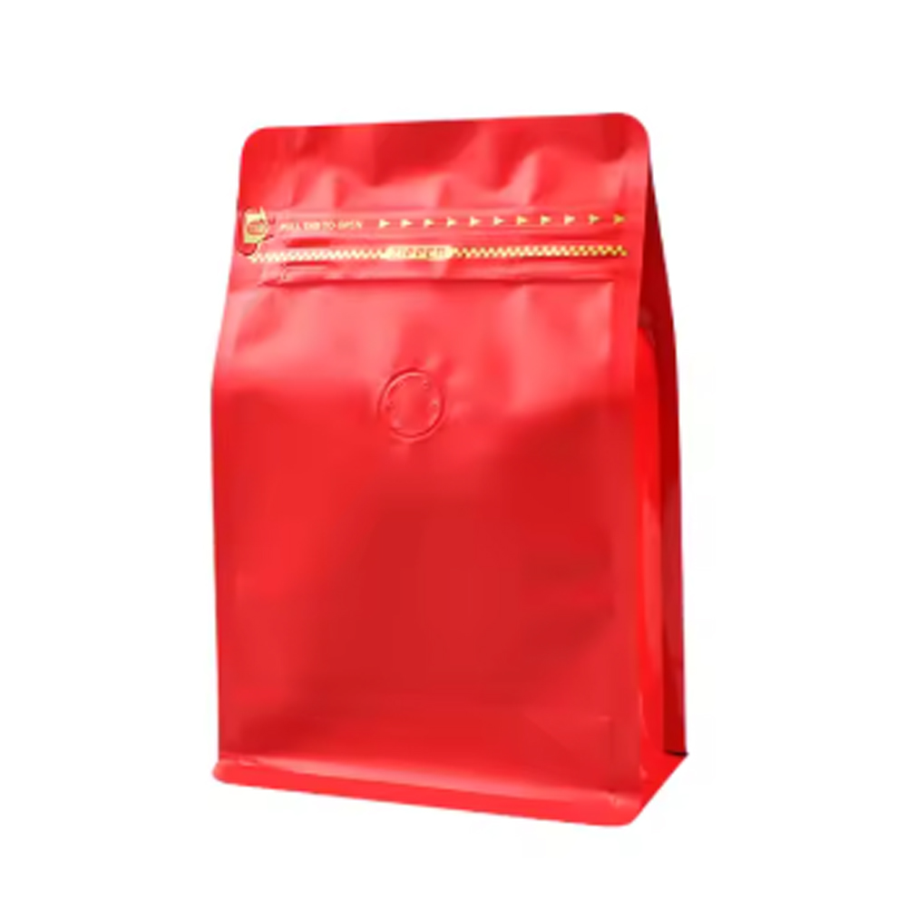 Gambar produk KOFE Kemasan Kopi Standing Pouch Ziplock Flat Bottom with Valve 10 PCS 250g - KF-10